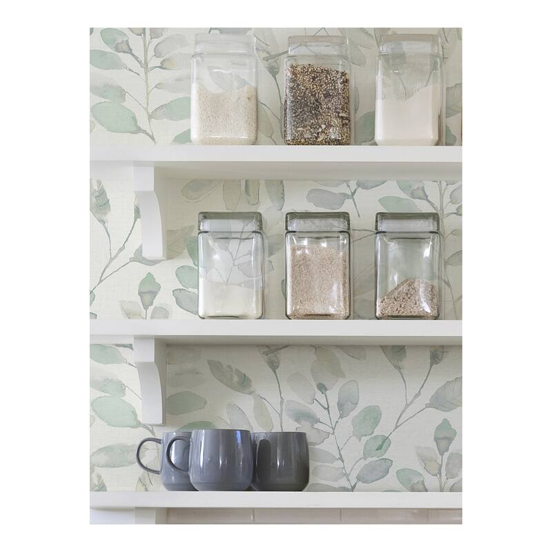 InHome Fable Leaf Botanical Peel-and-Stick Wallpaper - 198in x 20.8in x 0.025in