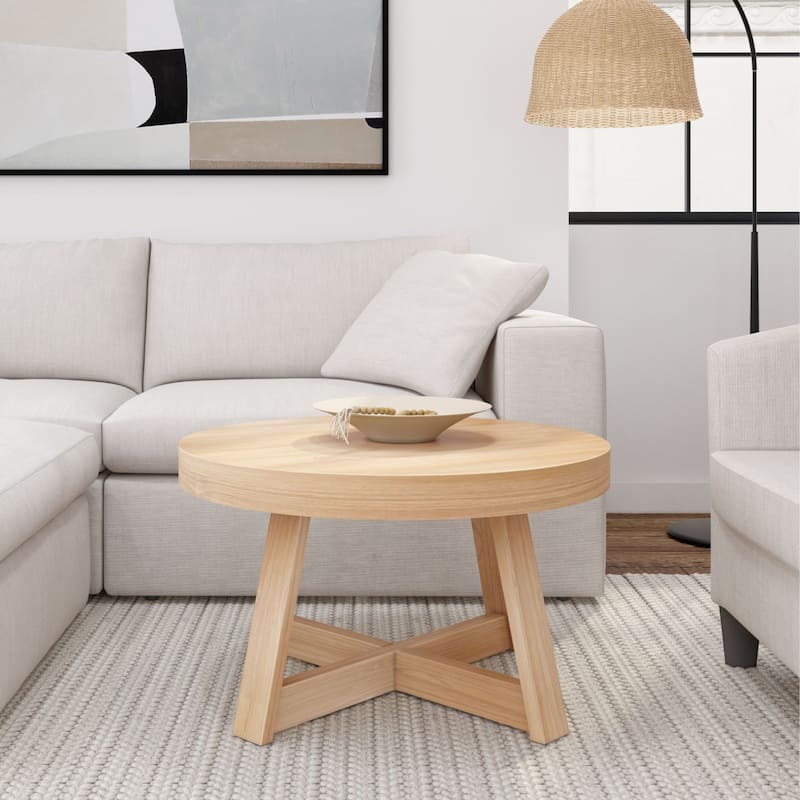 Plank and Beam Classic Round Coffee Table - 30"