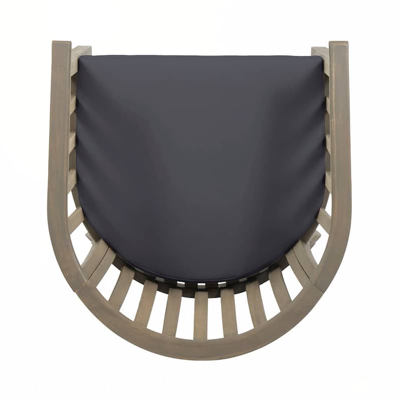 Outdoor Wooden Dining Chairs, Set of 2