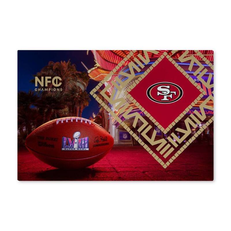 NFL San Francisco 49ERS SB58 Arrival Participant Washable Rug - 20in x 32in