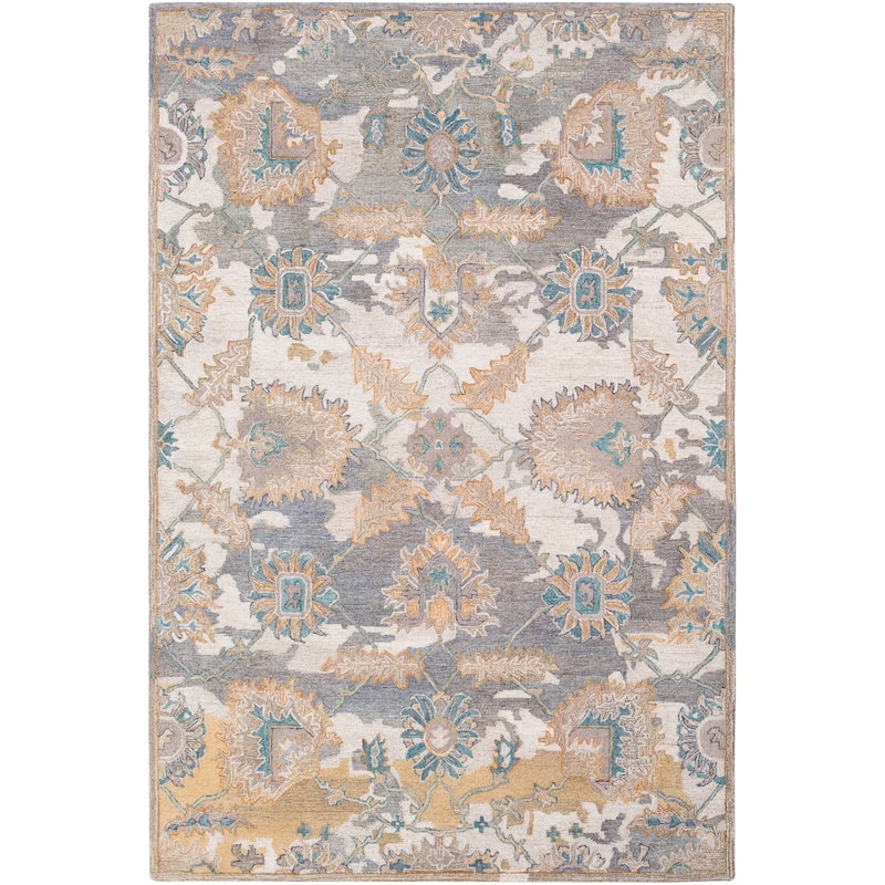 Canute Distressed Vintage Handmade Wool Area Rug