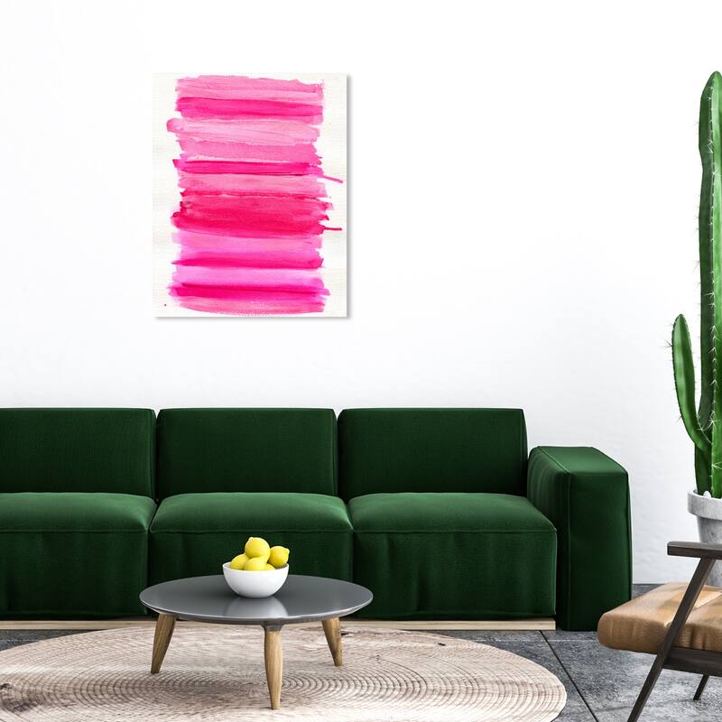 Wynwood Studio Abstract Melted Chewy Sweets Pink and Modern & Contemporary Wall Art Canvas Print - 36 x 30