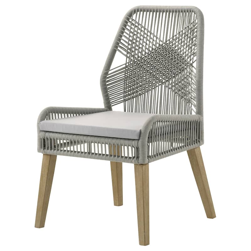 Nakia Woven Rope Dining Side Chairs (Set of 2)
