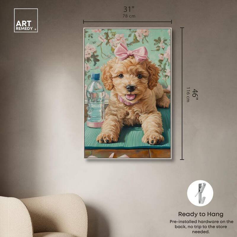 Goldendoodle Dainty Yoga Canvas by Art Remedy