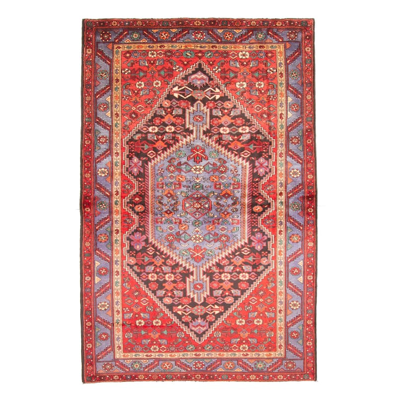 ECARPETGALLERY Hand-knotted Anadol Black Wool Rug - 4'10 x 7'8