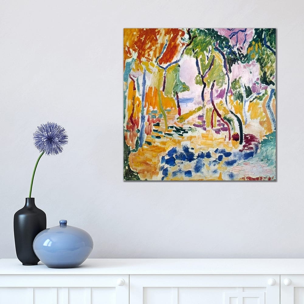 iCanvas "Landscape near Collioure (Study for Le Bonheur de Vivre), 1905" by Henri Matisse Canvas Print