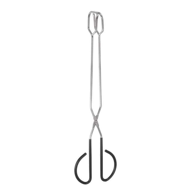 Stainless Steel Scissor Tongs 16" Barbecue Grilling Tongs with Black Handle