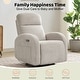 preview thumbnail 22 of 54, Power Swivel Rocker Glider Nursery Recliner with USB Port Set of 2