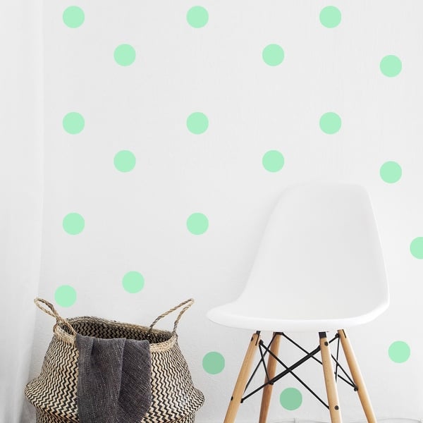 slide 2 of 2, Walplus Peel and Stick Glow In The Dark Dots Wall Stickers Home Room Decor