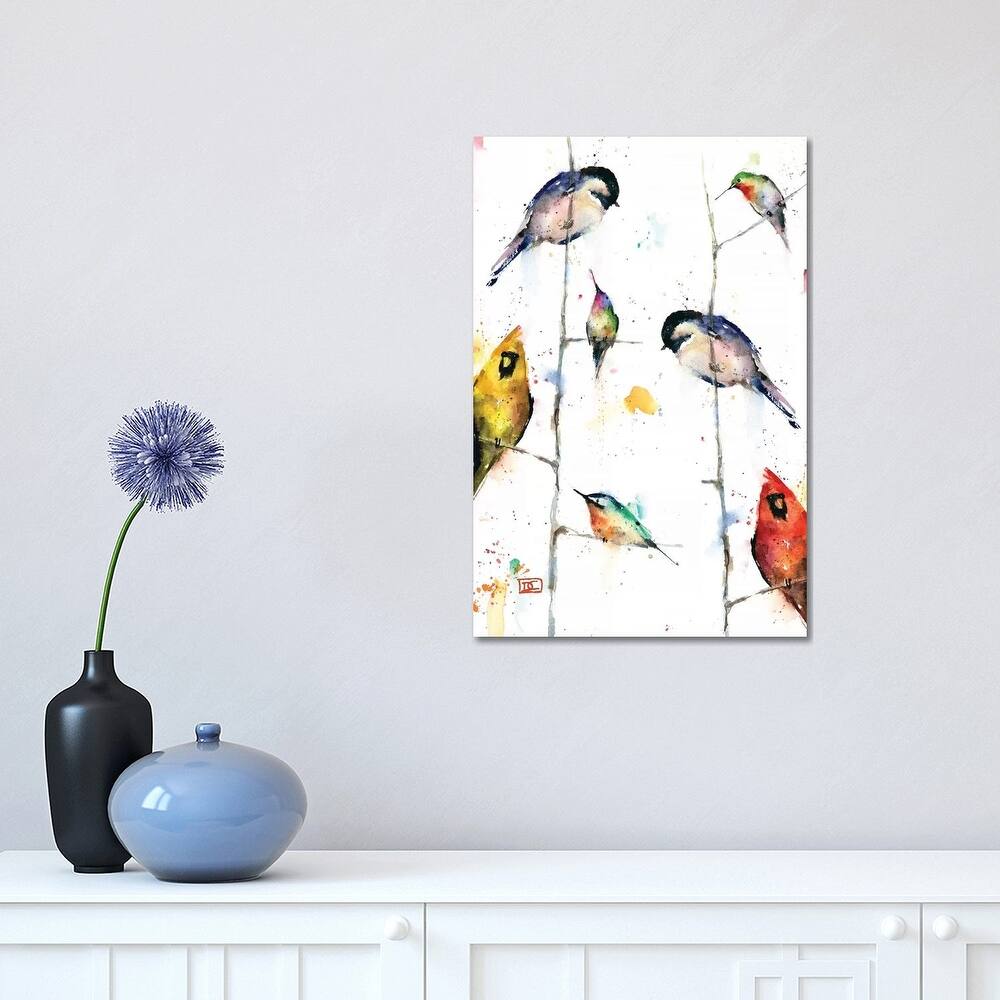 iCanvas "Birds on Branches" by Dean Crouser Canvas Print