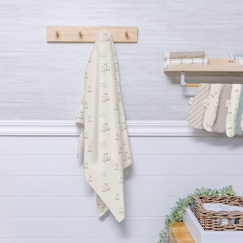 Crane Baby Organic Cotton Bunny Single Swaddle