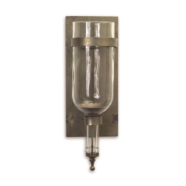 Shop Set Of 2 Country Rustic Decorative Glass Wall Sconce Candle