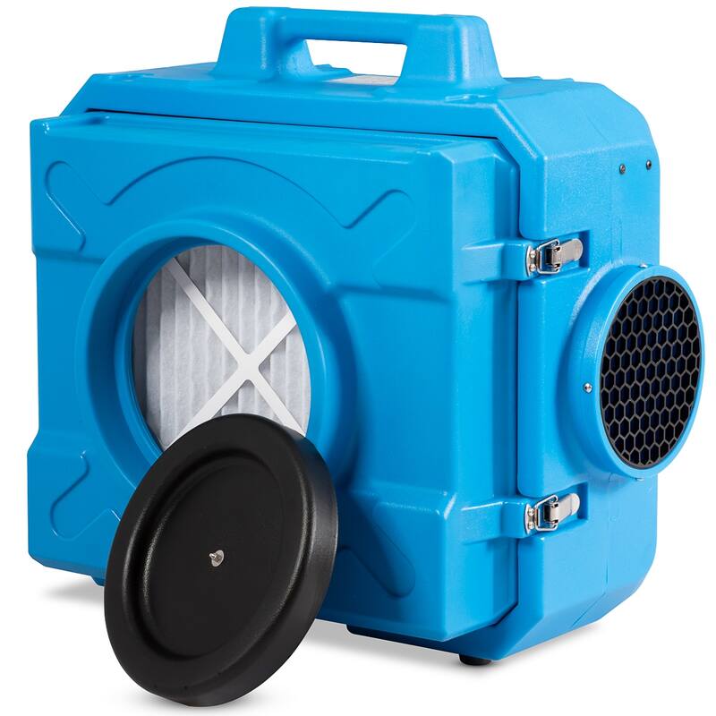 Costway Industrial Commercial Hape Air Scrubber Negative Air Purifier - Blue - See Details