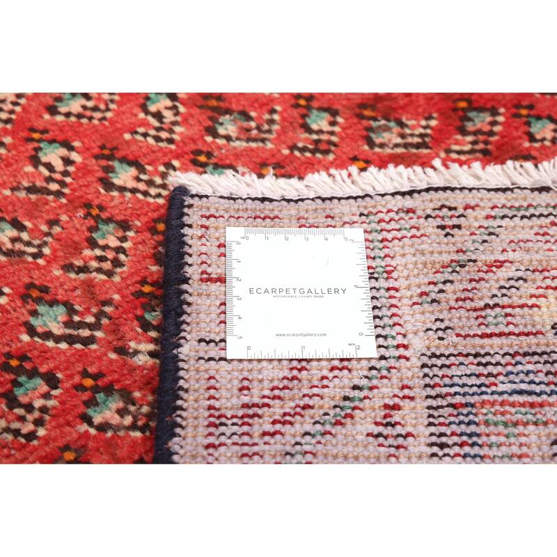 ECARPETGALLERY Hand-knotted Andelz Red Wool Rug - 3'3 x 10'0