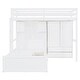 preview thumbnail 3 of 13, Twin Bunk Bed with Wardrobe, 6-Drawers, Hydraulic Lift Storage and Shelving, Space-Saving Design for Kids or Guest Rooms, White