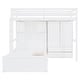 preview thumbnail 3 of 28, Twin Size Bunk Bed with Drawers, Wardrobe, Storage Shelves and Hydraulic Bed