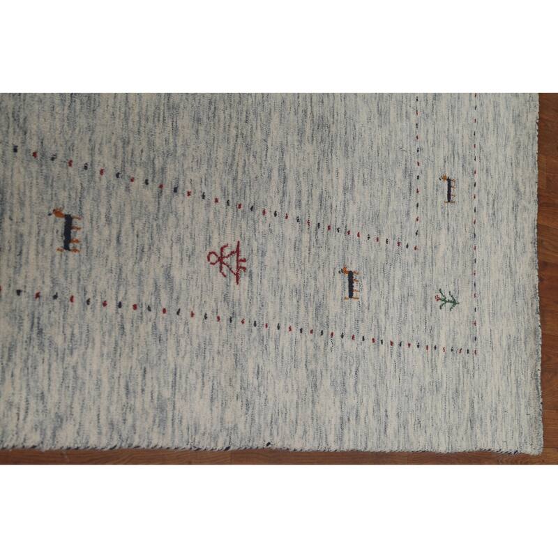 Tribal Gabbeh Oriental Area Rug Handmade Wool Carpet - 8'0"x 9'11"