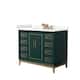 Option Green, Bronze Trim, Giotto Quartz Top