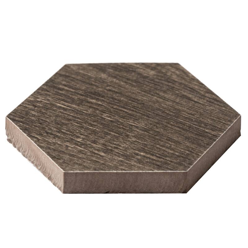 Catskills 3x3 Tobacco Matte Porcelain Hexagon Mosaic Tile - Floor, Wall & Backsplash