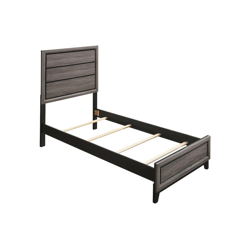 Carina Grey Oak Panel Bed