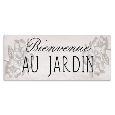 Stupell French Garden Welcome Canvas Wall Art Design By Lil' Rue