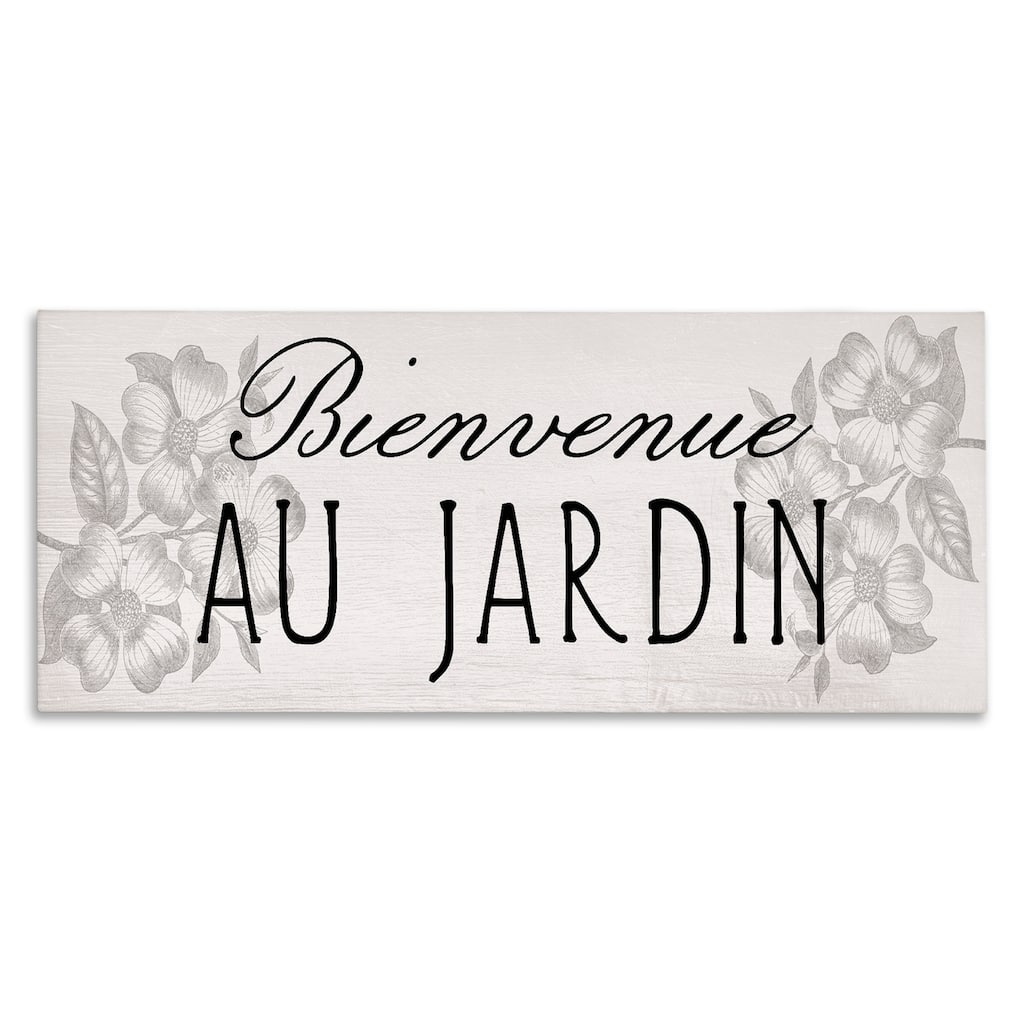 Stupell French Garden Welcome Canvas Wall Art Design By Lil' Rue