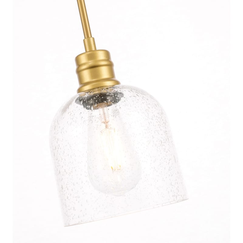 Candie 6-Inch 1-Light Clear Glass Pendant