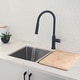 preview thumbnail 14 of 23, STYLISH Solid Stainless Steel Sink Kitchen Faucet, 1 Lever Handle Pull Down Spout Mixer Tap, Stainless Steel Finish