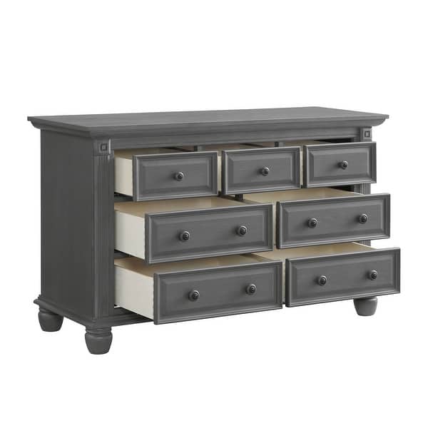 baby dresser grey Poppy 3 Drawer Dresser with Cubbies