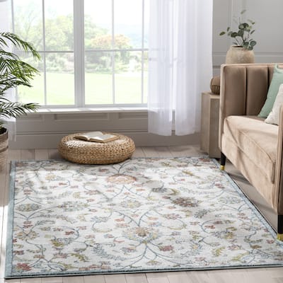 Well Woven Ivy Metonia Oriental Floral Vintage Area Rug