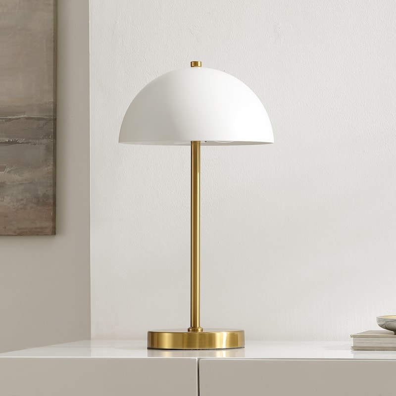 SAFAVIEH Lighting Goldie 18-inch Table Lamp (LED Bulb Included) - 10Wx10Dx18H