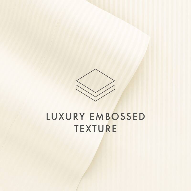 Becky Cameron Luxury Ultra Soft Striped Microfiber Bed Sheet Set