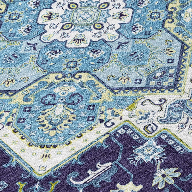 HomeRoots Oriental Traditional Rectangle Outdoor Rug