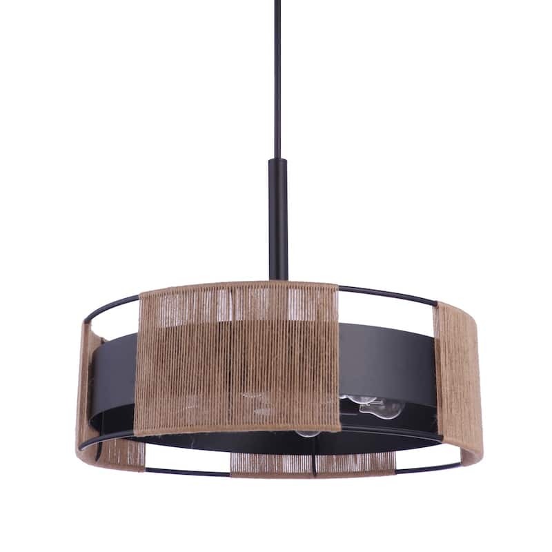 Craftmade 59096 Kensey 6 Light 24" Wide Suspension Pendant - Flat Black