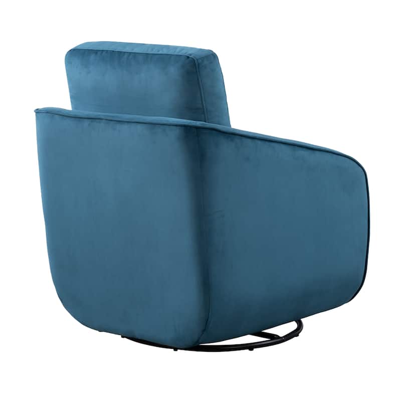 Studio Living Landon Swivel Accent Chair in Velvet Fabric