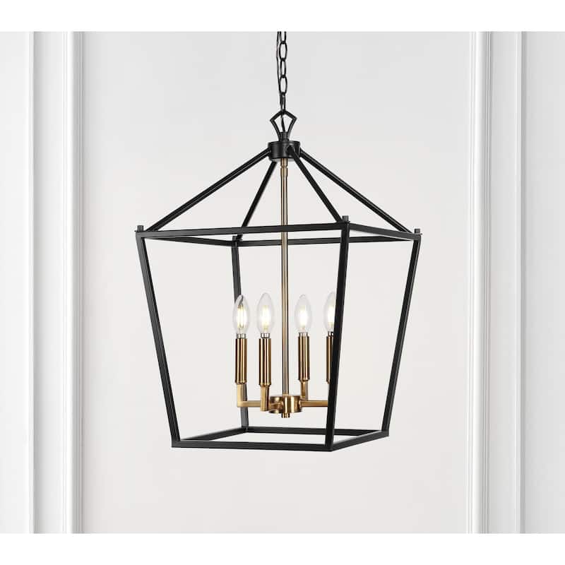 Marion Lantern Metal LED Pendant, by JONATHAN Y