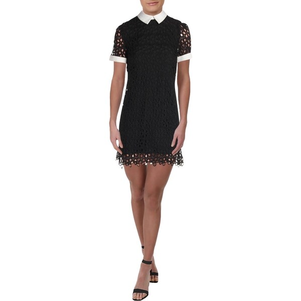 lace collared dress