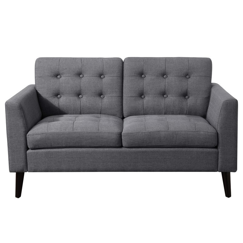 Grana Tufted Buttons Foam-padded Armchair, Loveseat in Multiple Colors
