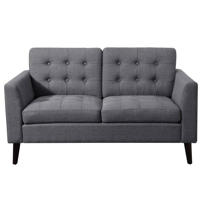 Grana Tufted Buttons Foam-padded Armchair, Loveseat in Multiple Colors