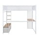 preview thumbnail 7 of 32, Full Metal Gaming Loft Bed with LED, Desk & Drawers