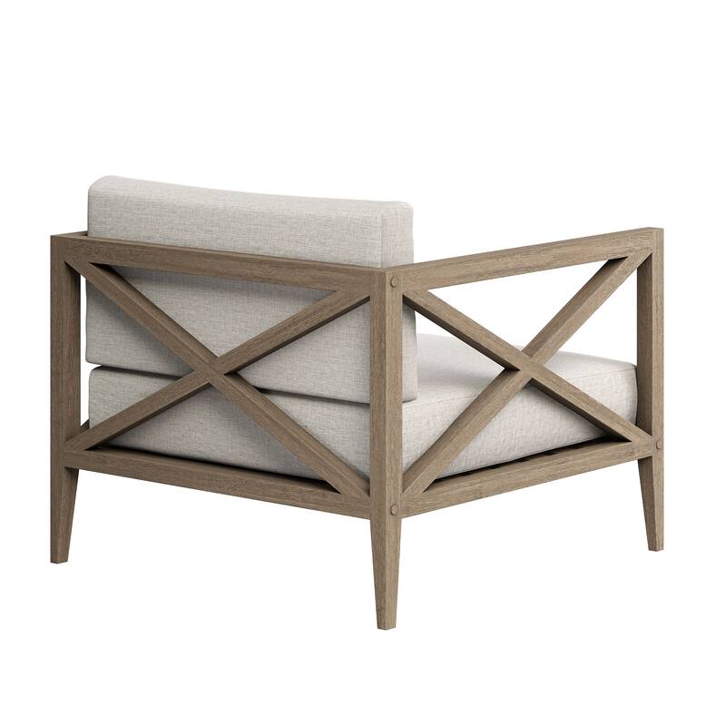 Northlake 5-Piece Outdoor Patio Teak Wood Furniture Set