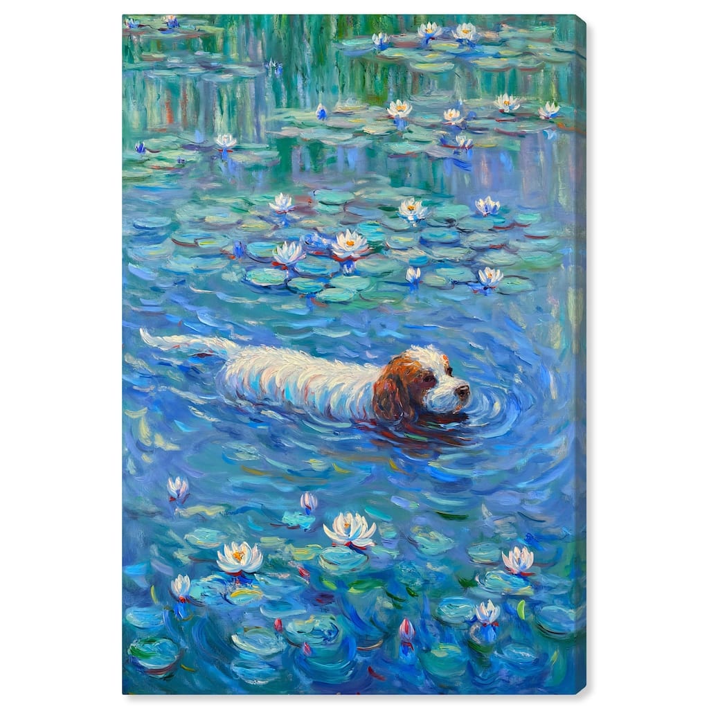 Lily Lagoon III Canvas by Art Remedy, Gallery Wrapped