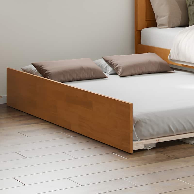 Canyon Full Platform Bed with Matching Footboard & Full Trundle