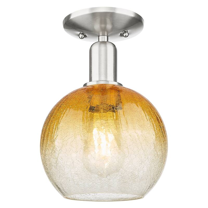 Innovations Lighting 716-1C-G483-8AM Brookhaven Globe 8" Wide - Brushed Satin Nickel