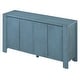 preview thumbnail 11 of 18, 4-door Storage Cabinet Navy Sideboard Buffet TV Cabinet Console Table