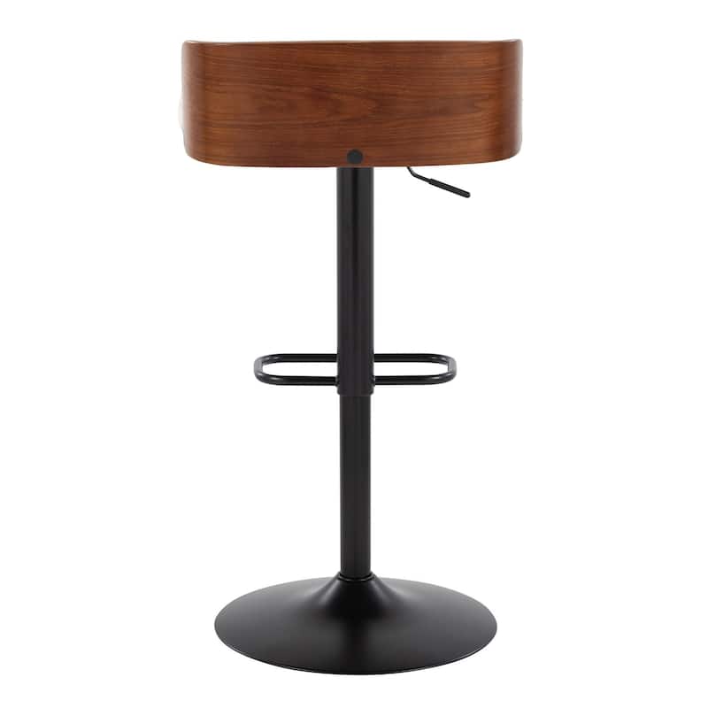 Carson Carrington Marstrand Adjustable Bar Stool with Rounded Rectangle Footrest (Set of 2)