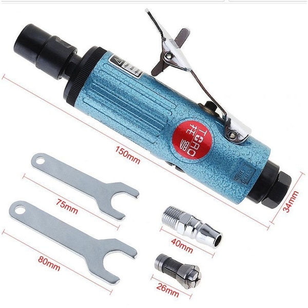 1//4Inch 90PSI Pneumatic Air Die Grinder Kit Polishing Engraving Grinding Tool