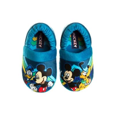 Disney Mickey Mouse Slippers for toddler boys, slip-on, It's the perfect footwear choice to relax or play in the house