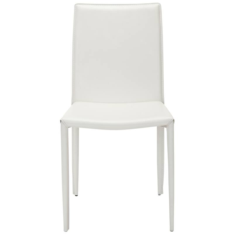 SAFAVIEH Oneida Faux Leather Dining Room Chair (Set of 2) - 18.9" W x 22.8" L x 35.8" H - 19"Wx23"Dx36"H