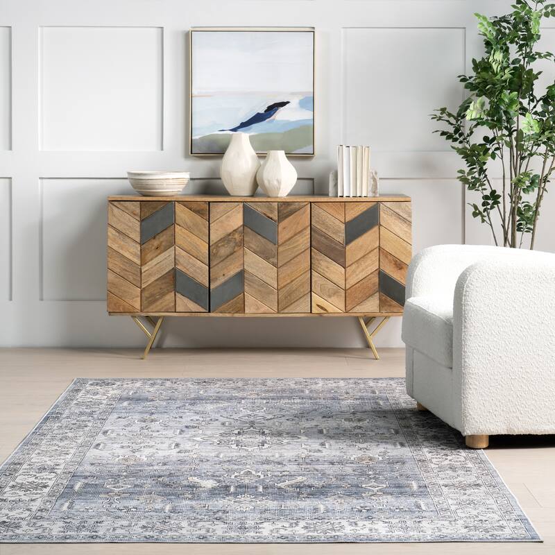 Nuloom Britt Persian SplashGuard Machine Washable Area Rug